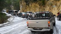 Alanya'da Araçların Kar Esareti