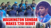 India vs SL 3rd T20I : Washington Sundar makes his debut, youngest Indian to do so | Oneindia News