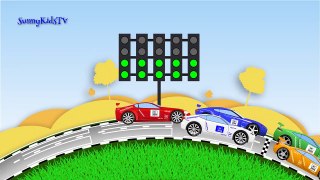 Cars for kids. Race Cars. Sports Car. Race. Cartoon