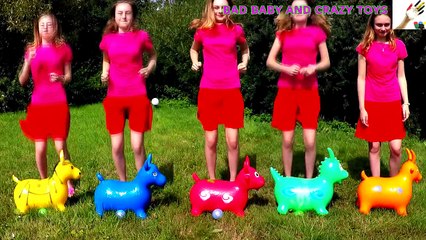 Five little Babies Jumping on the bed, Baby nursery rhymes songs for children-B