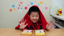 爆笑！牛乳ひたしパンを二人羽織で紹介してみた★ ベイビーチャンネル squishy & Two people coat