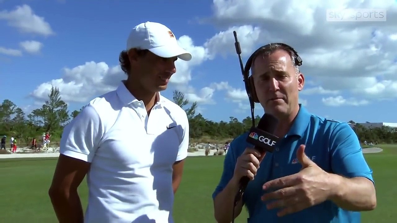 Rafael Nadal Interview at the Hero World Challenge golf tournament in Bahamas, 3 Dec 2017
