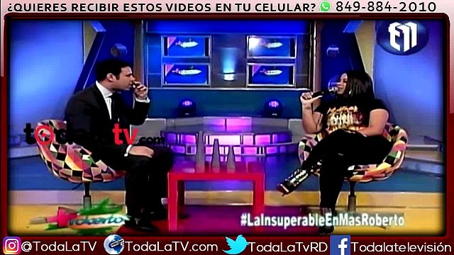 La insuperable habla sobre su tema ´´Me Subo Arriba´´ y de mensajes picantes que le llegan-Más Roberto-Video