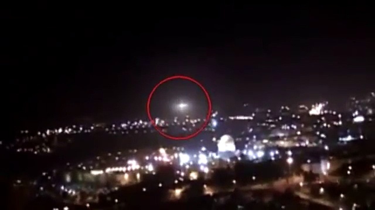 Increíble OVNI sobre Palestina