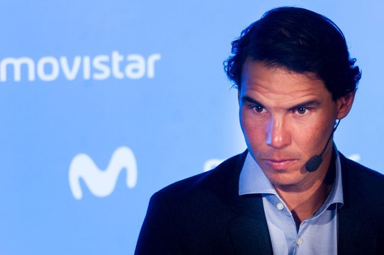Rafael Nadal at the Telefonica event in Madrid, 4 Dec 2017