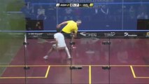 Squash player James Willstrop nails the fake shot