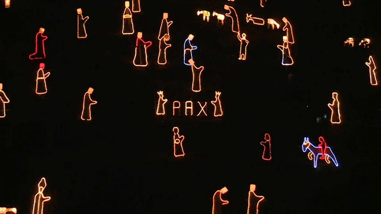 Italiens schöne Lichterkrippe