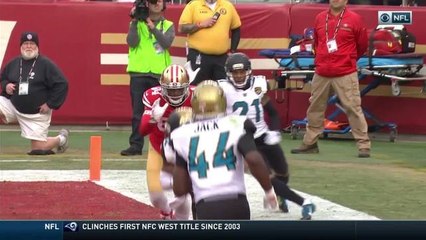 Barry Church picks off Jimmy Garoppolo in the end zone
