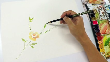 Watercolor Flower Painting - Nature-2J1Xqwnae5E