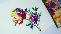 Painting Abstract Flowers in Watercolor ( New )-ddaM-1pygTE