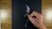 How to Draw with White Charcoal on Black Paper - Portrait Drawing-klWXHq7vOn8