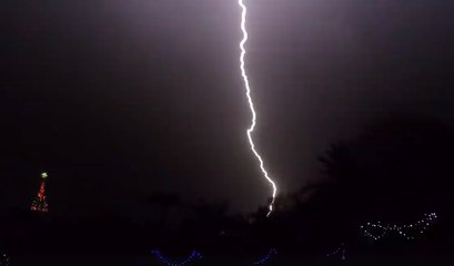 Lightning Strikes Over Port Macquarie on Christmas Eve