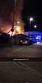 Explosion lors d'un feu industriel à Obernai