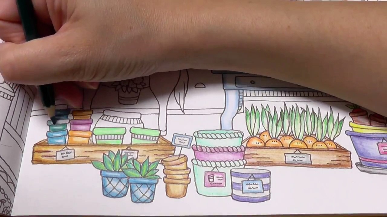 大人のぬりえ♪ロマンティック・カントリー☆RomanticCountry塗り絵Coloriagesコロリアージュ-_BiJTgTmOIc