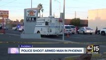 Phoenix police shoot armed suspect who charged officers