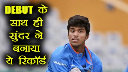 India vs Sri Lanka 3rd T20: Washington Sundar creates record in his Debut match | वनइंडिया हिंदी