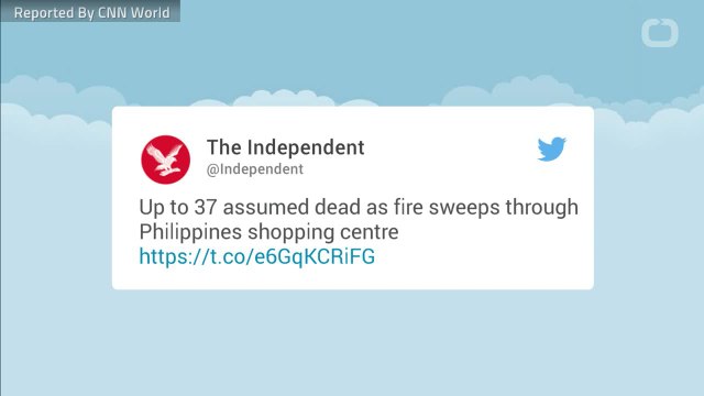 Philippines mall fire: One dead, dozens missing