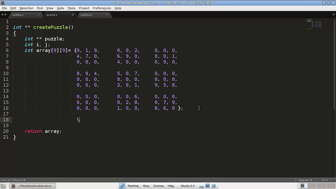 Coding a Sudoku Solver in C - Part 1