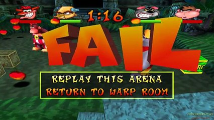 Evolution of Game Over Screens in Crash Bandicoot Games (1996-2017)