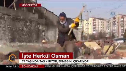 Ekmeğini taştan çıkarıyor