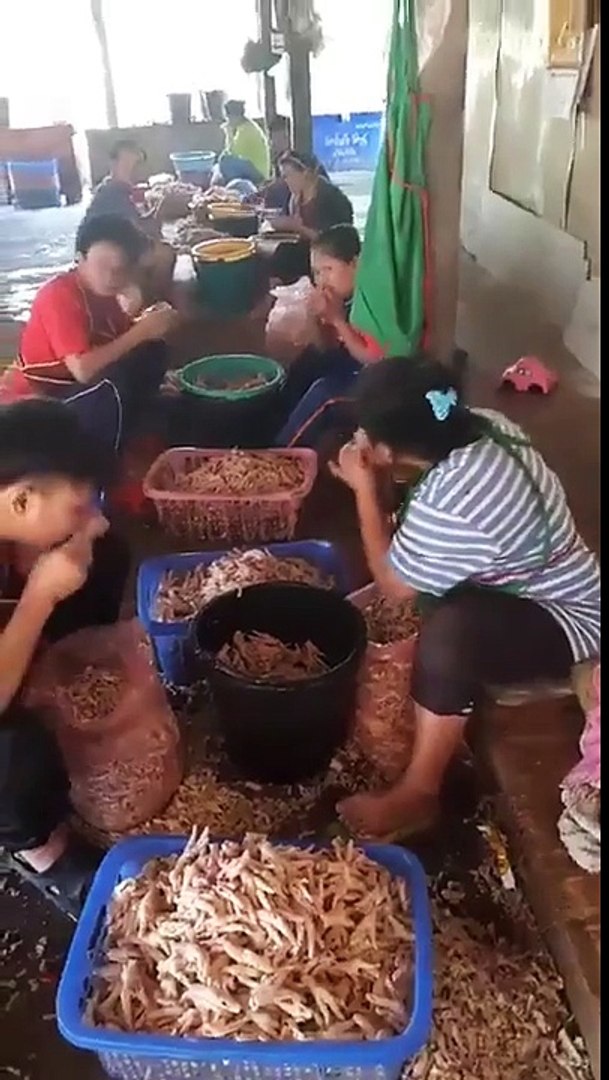 ⁣(Thailand) Thai chicken feet salad, personalise peeling
