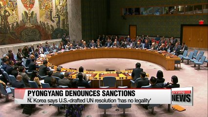 Descargar video: Pyongyang 'sternly' denounces latest UNSC sanctions