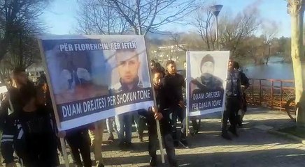 Protesta ne Shkoder per Florenc Beqirajn