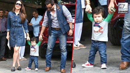 Скачать видео: Taimur Ali Khan Starts Walking | Kareena Kapoor Saif Ali Khan