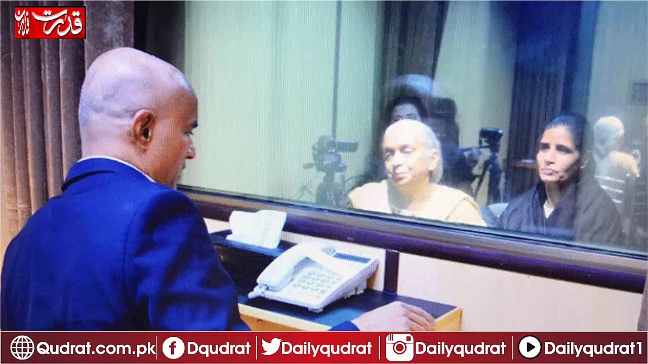 Kulbhushan Jadhav meets wife, mother from behind glass screen at Pakistan Foreign Ministry