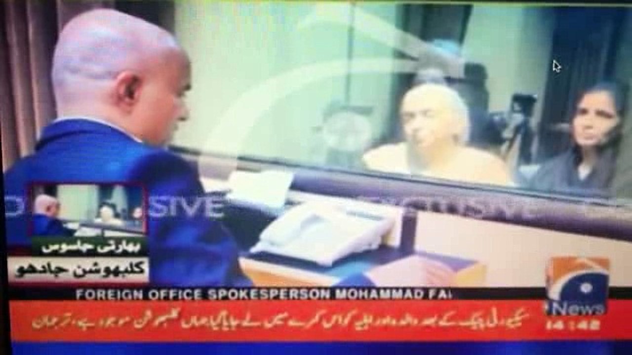 Indian spy Kulbhushan Jadhav’s mother, wife meet him at FO