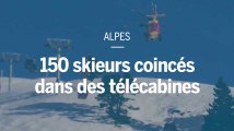 Dans les Alpes, 150 personnes coincées dans des télécabines sont évacuées par hélicoptère