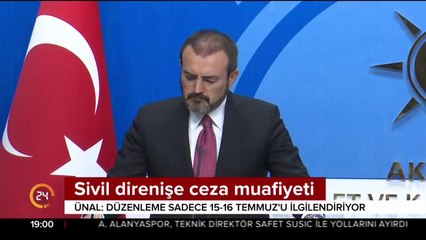 Sivil direnişe ceza muafiyeti