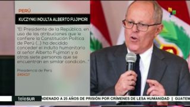 Presidente peruano PPK concede el indulto a Alberto Fujimori