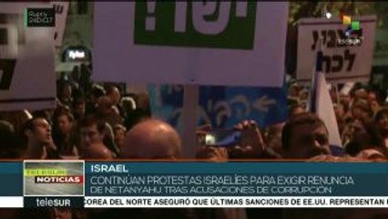 Exigen israelíes la renuncia del Premier Benjamin Netanyahu