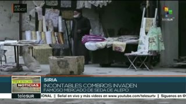 Sirios de Alepo intentan recuperar su diario vivir tras el conflicto