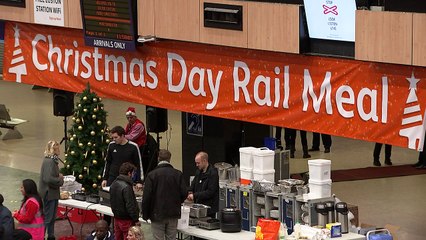 Euston Station offers festive feast to homeless