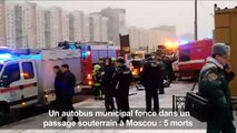 [Actualité] À Moscou, un autobus fonce dans un passage souterrain à Moscou : cinq morts