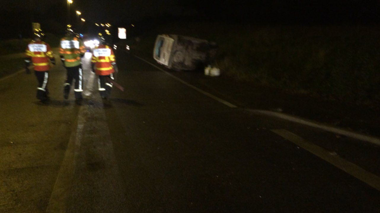 Collision entre trois voitures