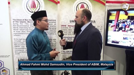 Ahmad Fahmi Mohd Samsudin, vice President of Abim speaks for A9 TV