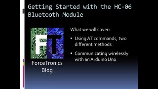 Getting Started with the HC-06 Bluetooth Module