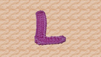 Cara Merajut Huruf L