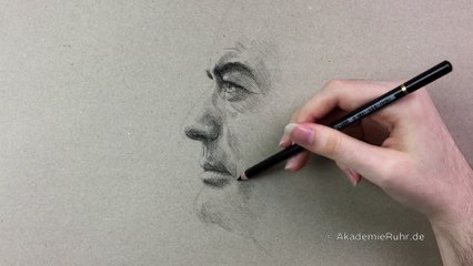 Profil Porträt zeichnen lernen. Portraits zeichnen. Mappenkurs Kunst-auf-Lehramt-KQlUUIHdrMo