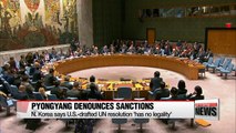 Pyongyang 'sternly' denounces latest UNSC sanctions