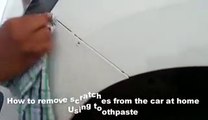 How to remove scratches from the car at home Using toothpaste