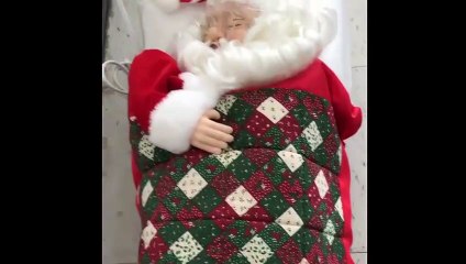 Christmas santa holding power Amazing Cuteness Decoration