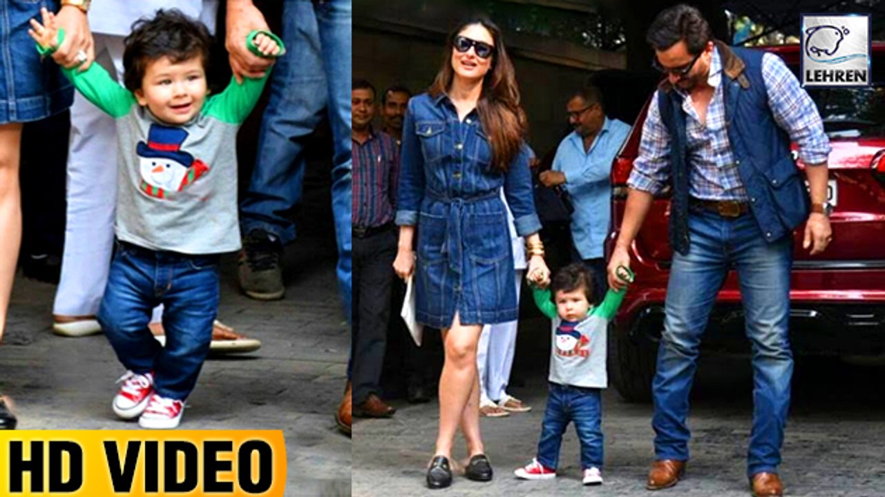 Taimur Ali Khan's First WALK Video With Kareena & Saif Ali Khan
