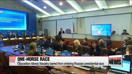 Alexey Navalny barred from entering Russian presidential race