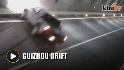 Fatigued driver smashes truck in Guizhou tunnel