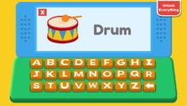 abc kid - phonics song with two words - a for apple - abc alphabet songs with sounds for child