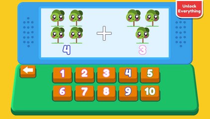 Kid number - endless numbers counting 1 to 10 - learn 123 number fo